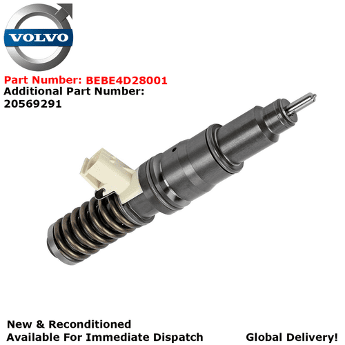 VOLVO FH12 NEW AND RECONDITIONED DELPHI DIESEL INJECTOR 20569291 - BEBE4D28001